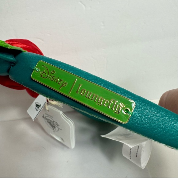 NWT. Disney Mickey Minnie Loungefly Glow in the Dark Holiday Ear Headband. - Picture 6 of 8